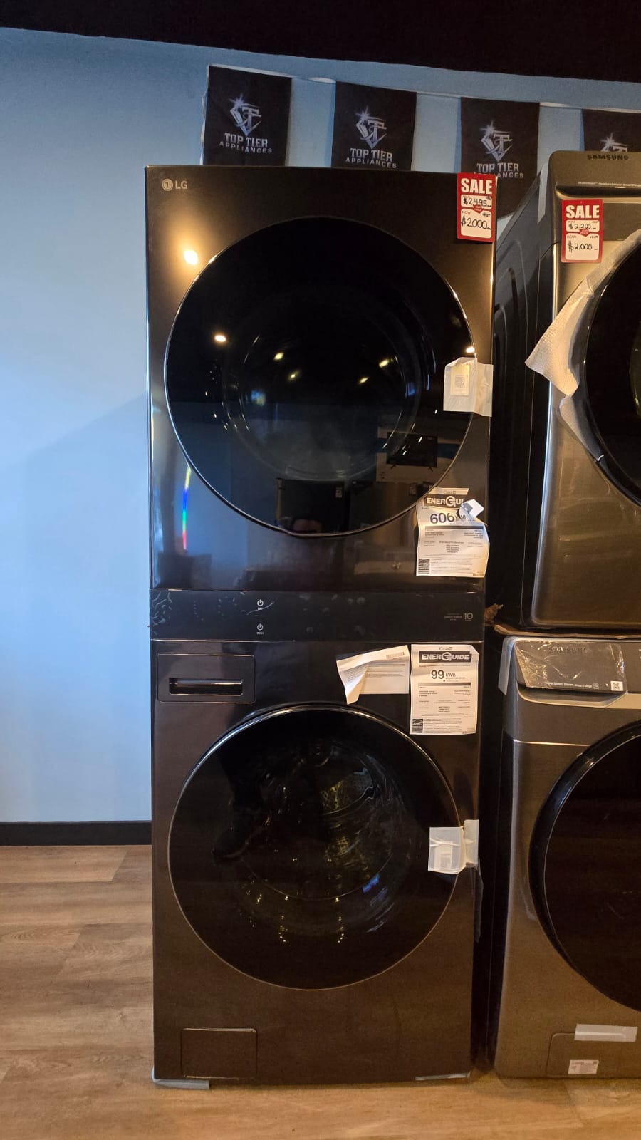 Washer and Dryer Laundry Center WKEX300HBA LG tower 27"