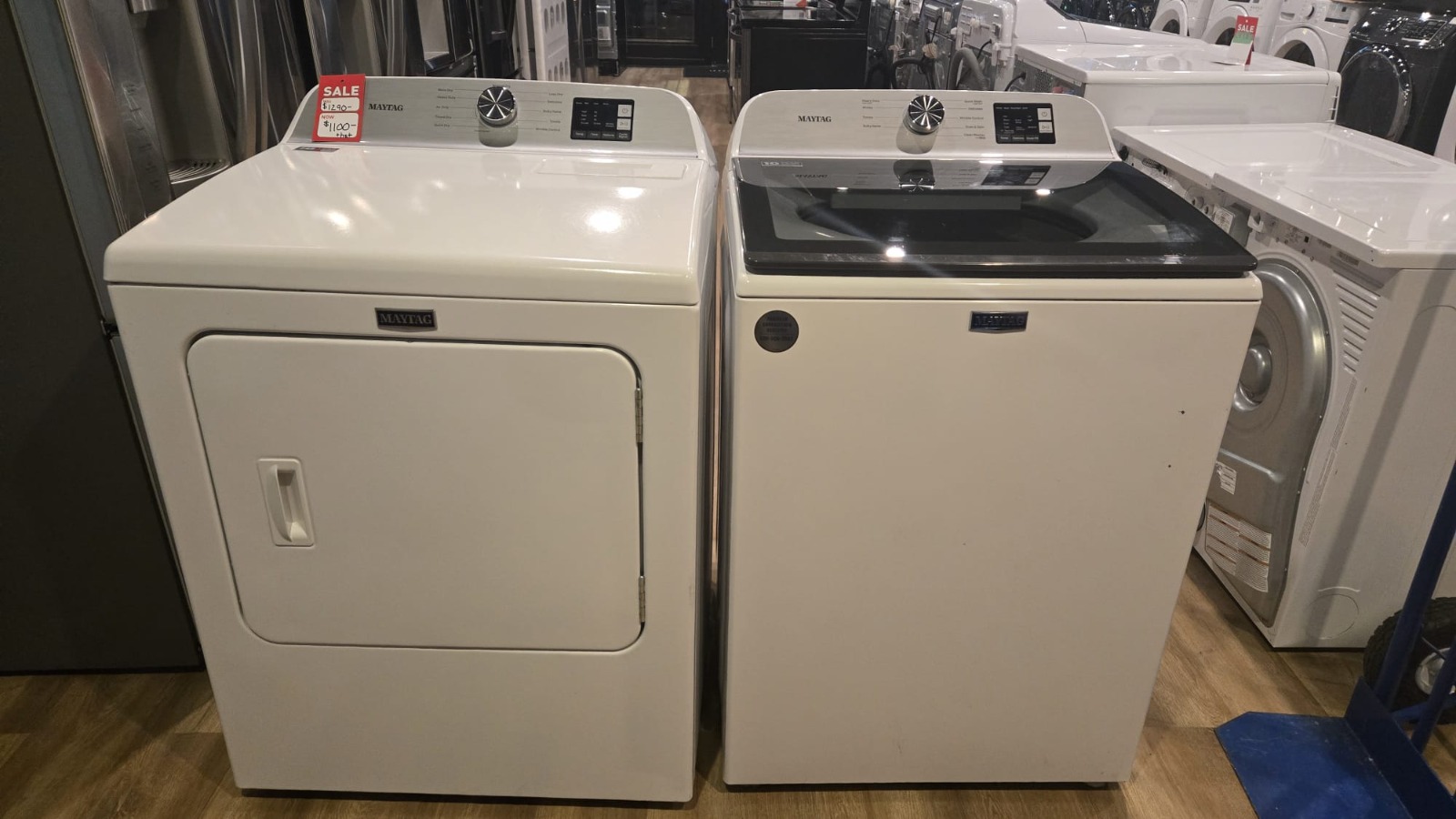 Washer and Dryer set Maytag YMEDX6STBW  & MVW6200KW  27"
