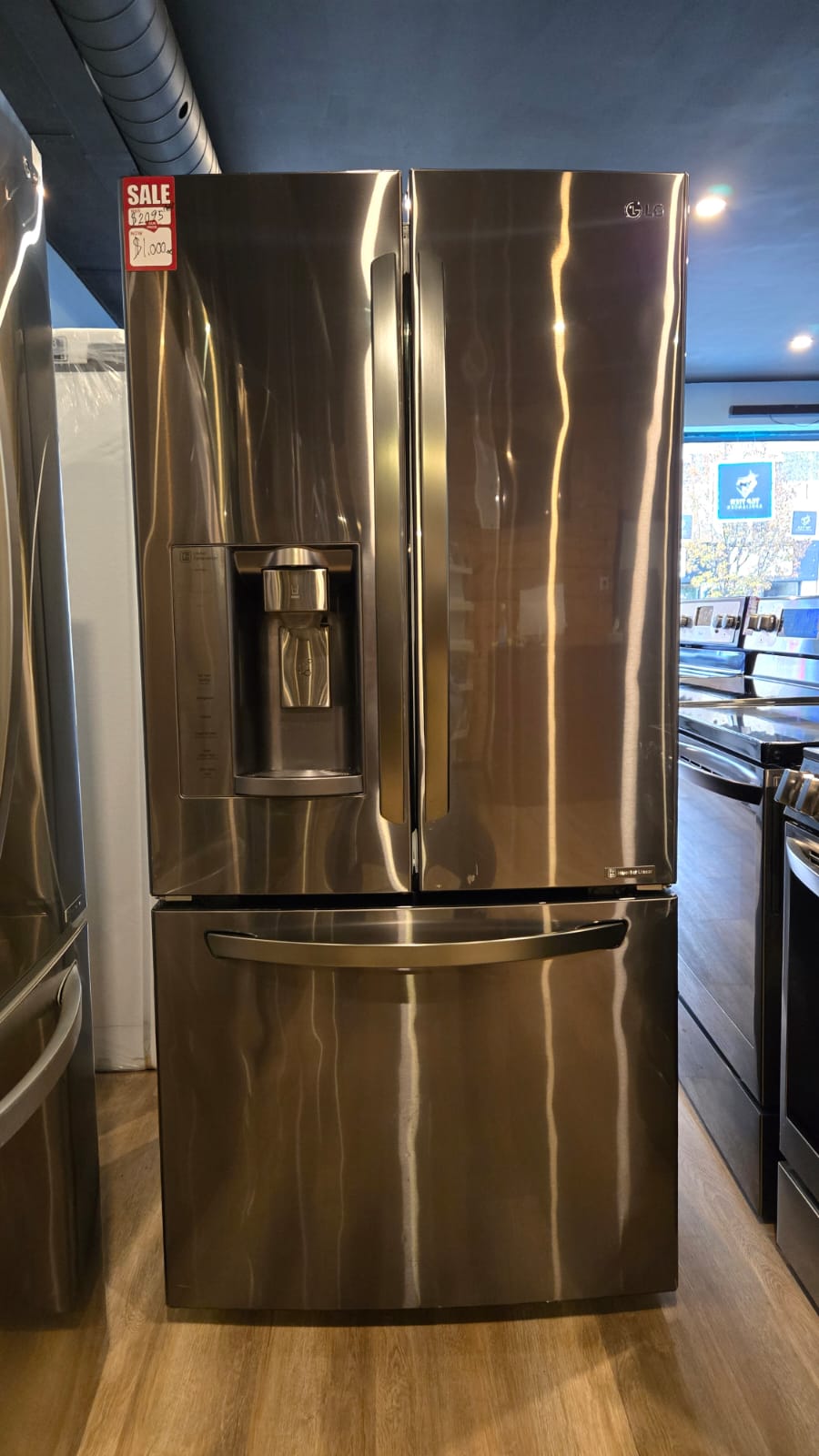 LG Refrigerator Black stainless LFXS24623D 33"