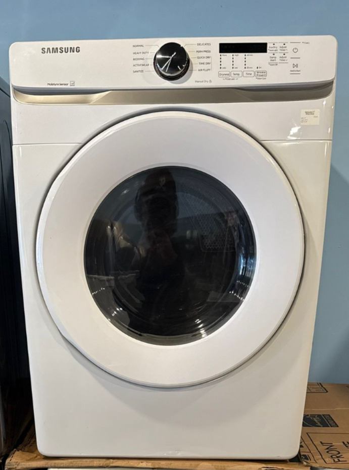 Dryer Stackable Samsung DVE45T6005W 27"