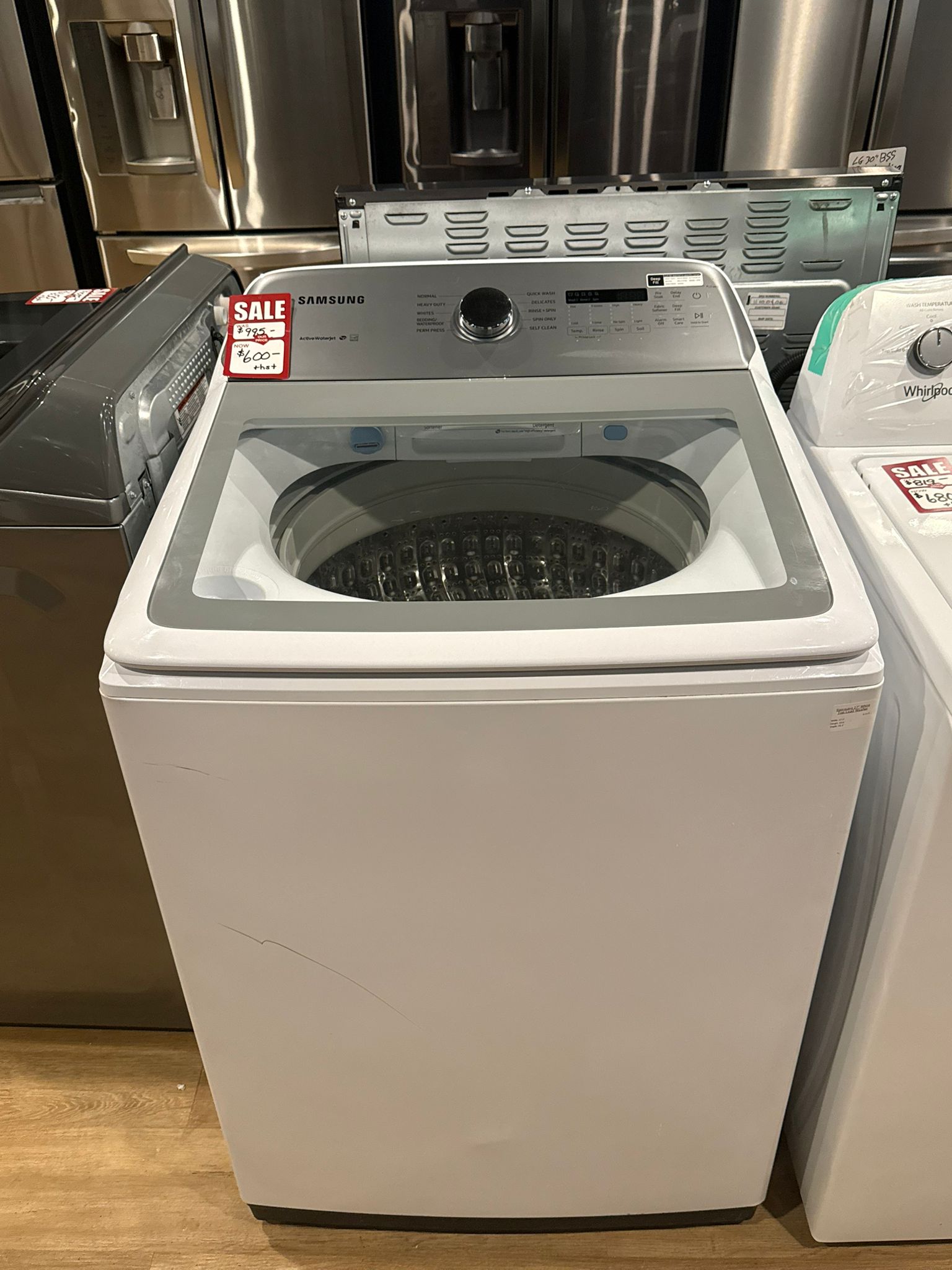 Washer large capacity WA52DG5500AWUS Samsung 27"