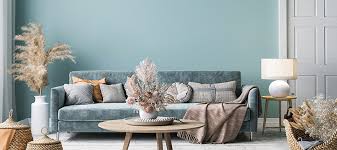 Modern Blue Velvet Sofa