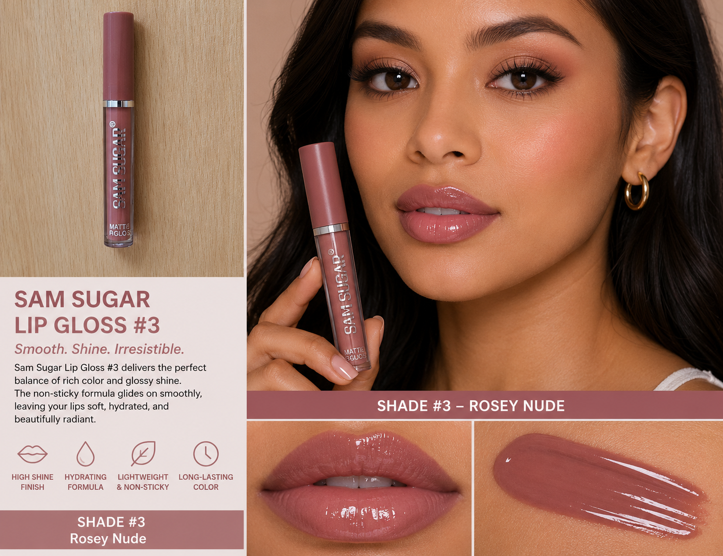 Sam Sugar Lip Gloss #3