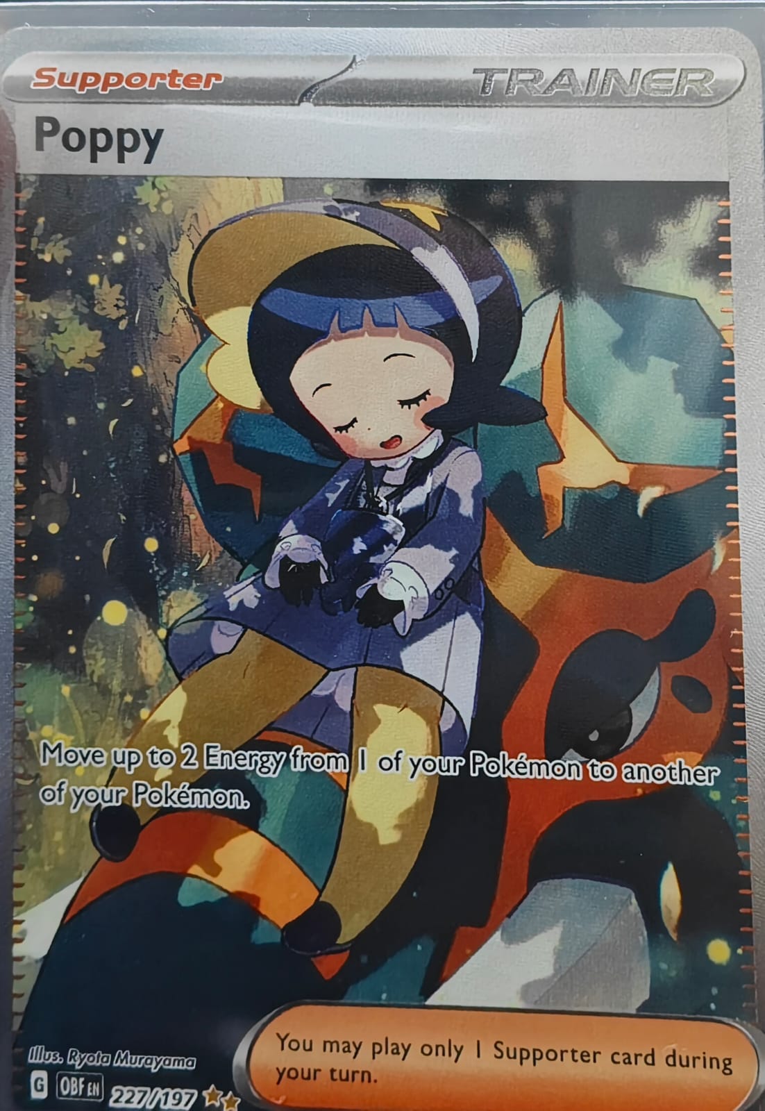 Poppy – Full Art Trainer Supporter Card (OBFEN 227/197)