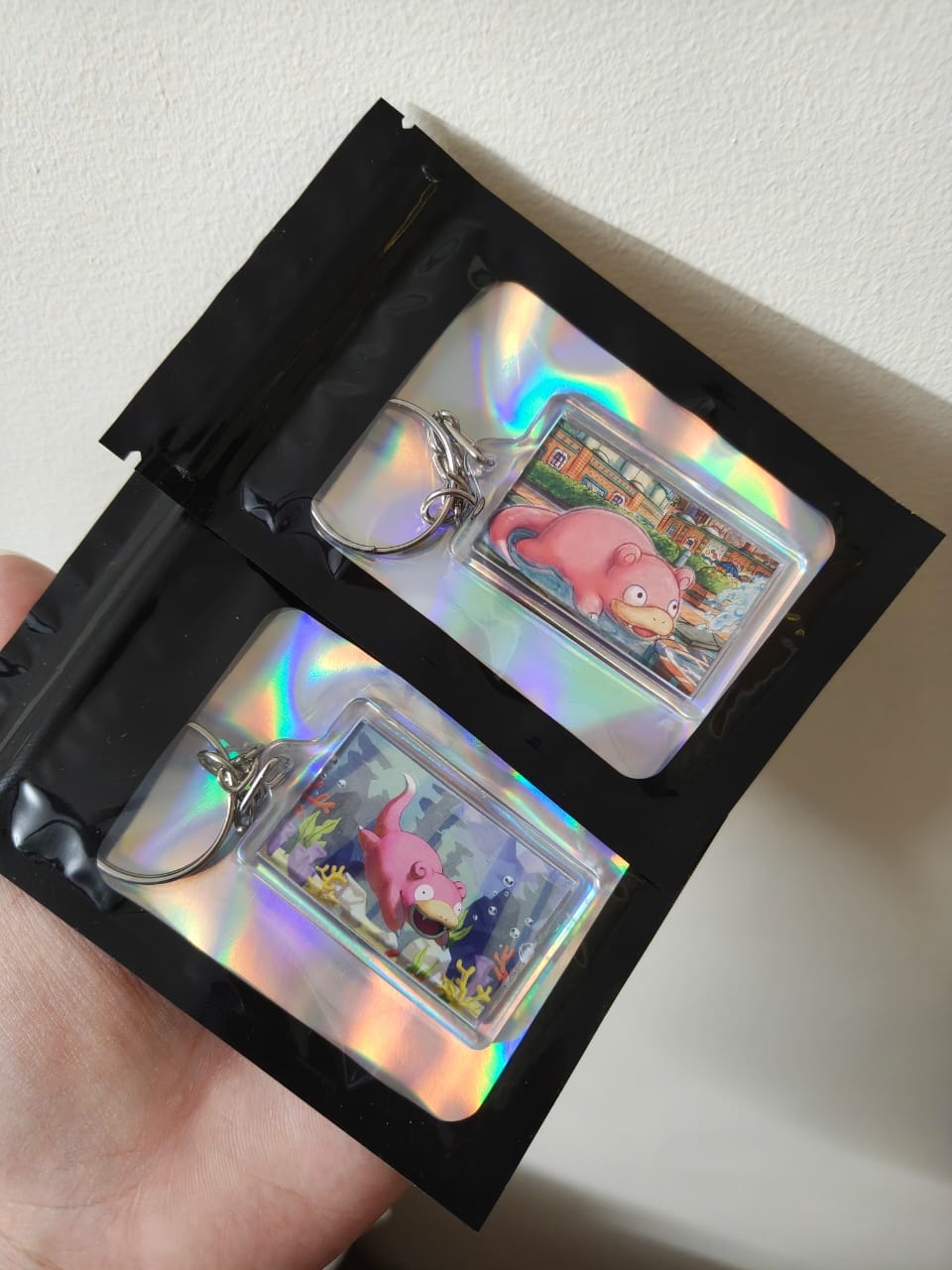 VaultCharm - Slowpoke Twin Artwork – Collector Duo Keychain Bundle