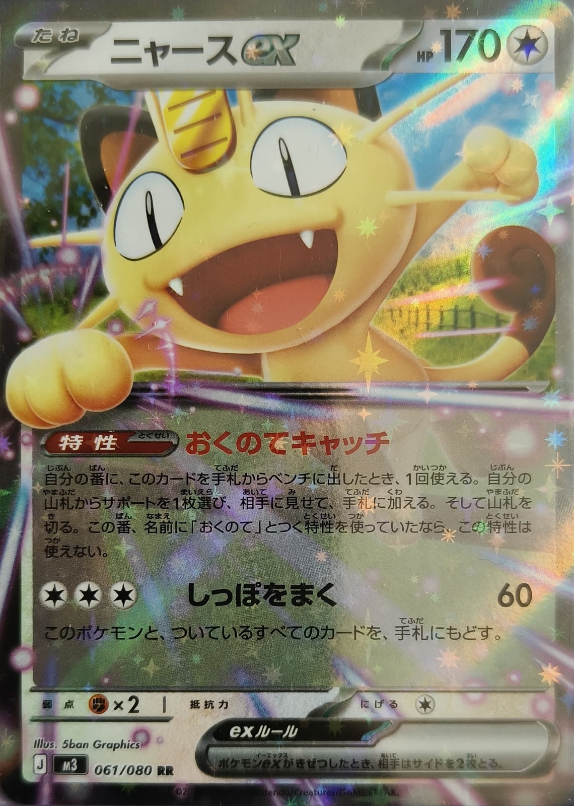 Meowth EX 061/080 RR