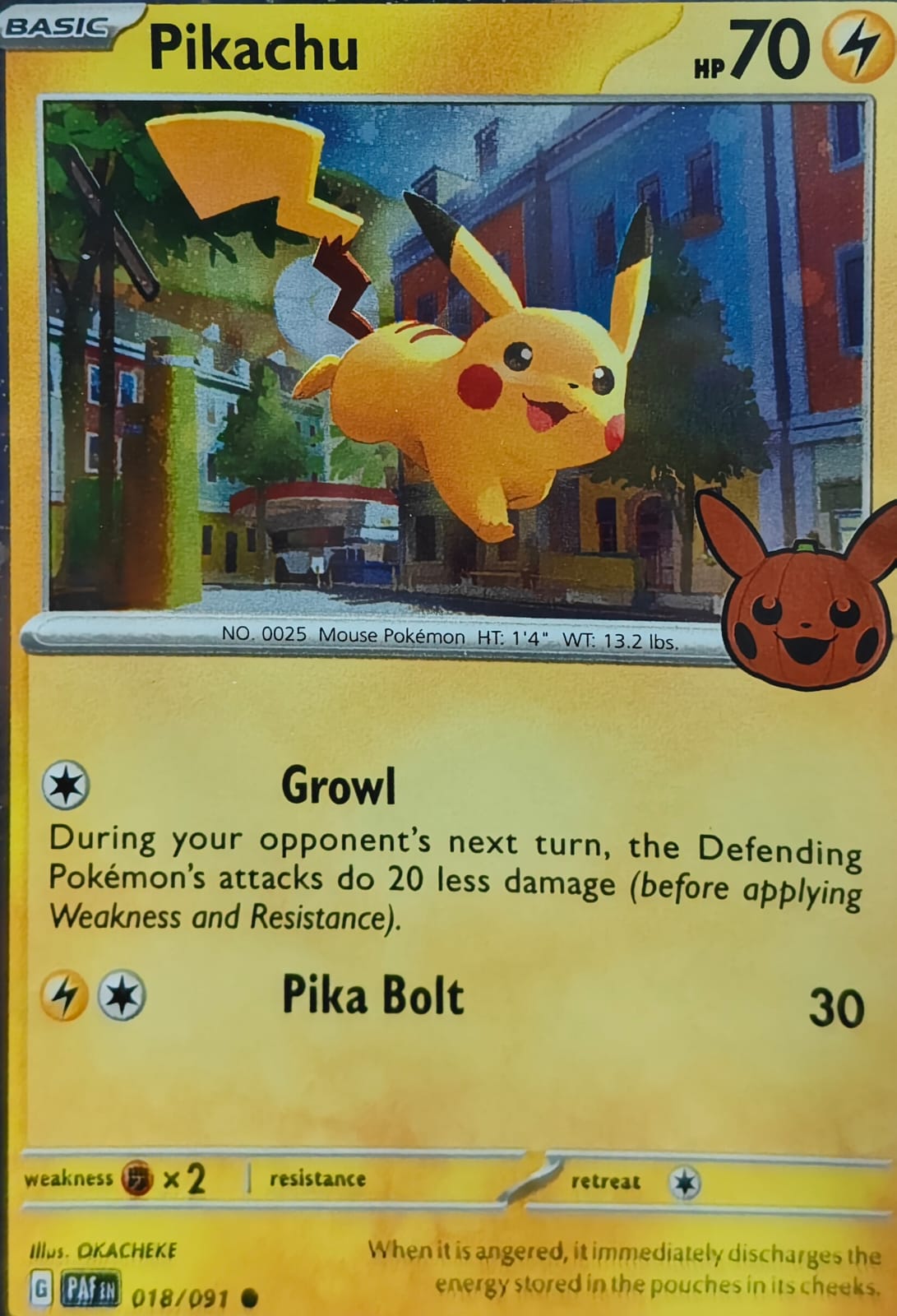 Pikachu PAFEN 018/091