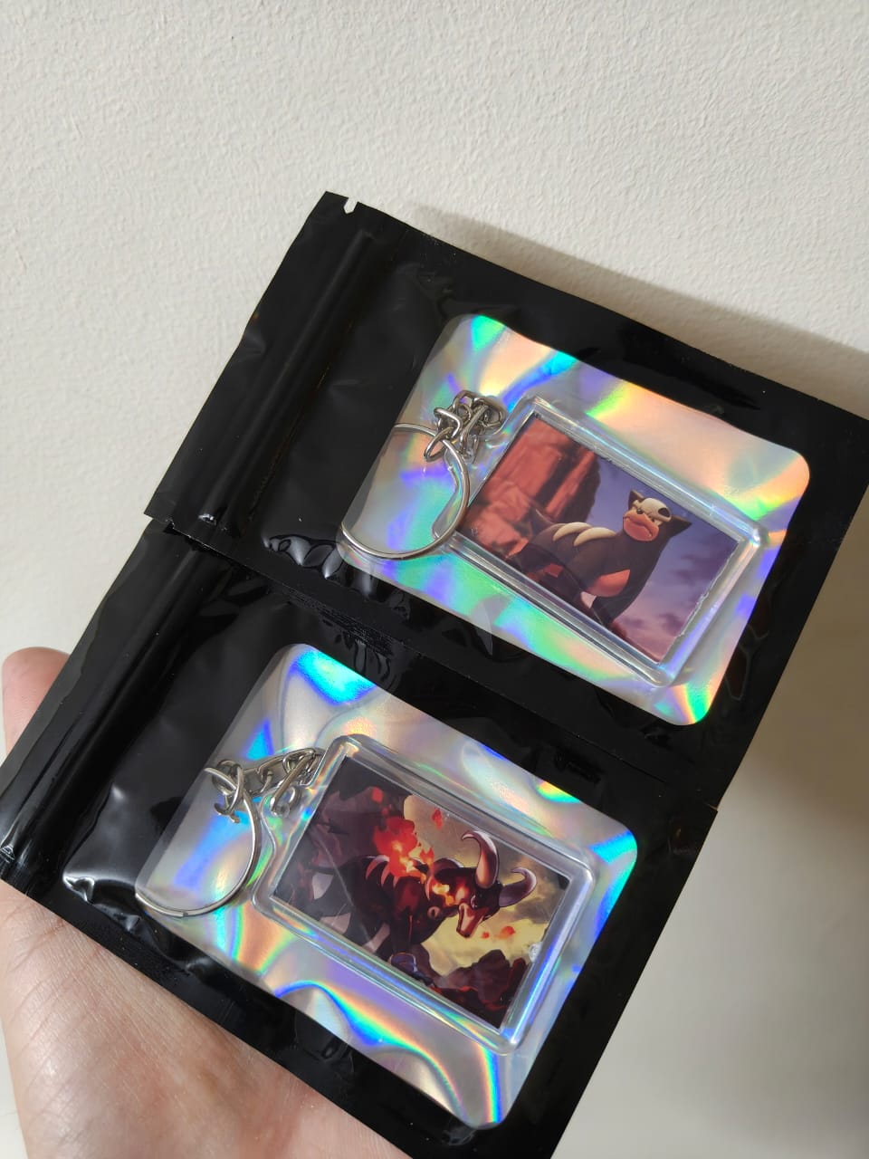 VaultCharm – Houndour & Houndoom Duo (Bundle of 2 Keychains)