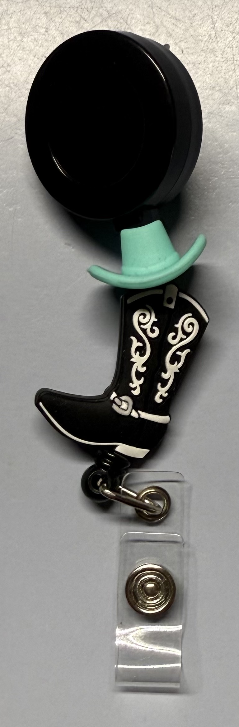 Cowboy Boot Badge Reel