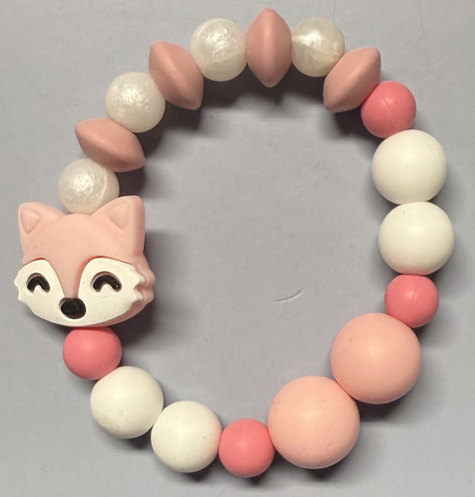 Cute Fox Beaded Twist a Pet Bracelet