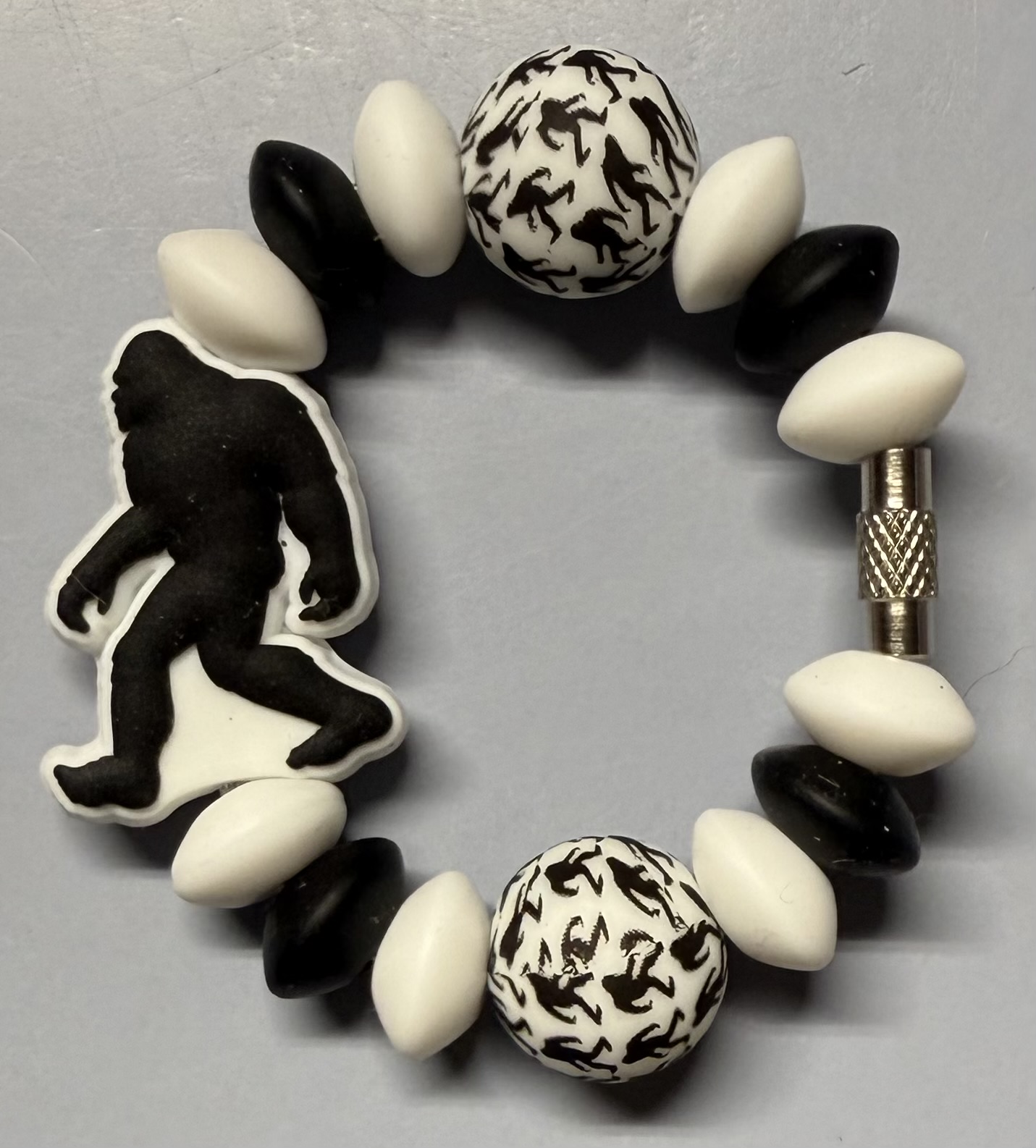 Bigfoot Beaded Cup Charm