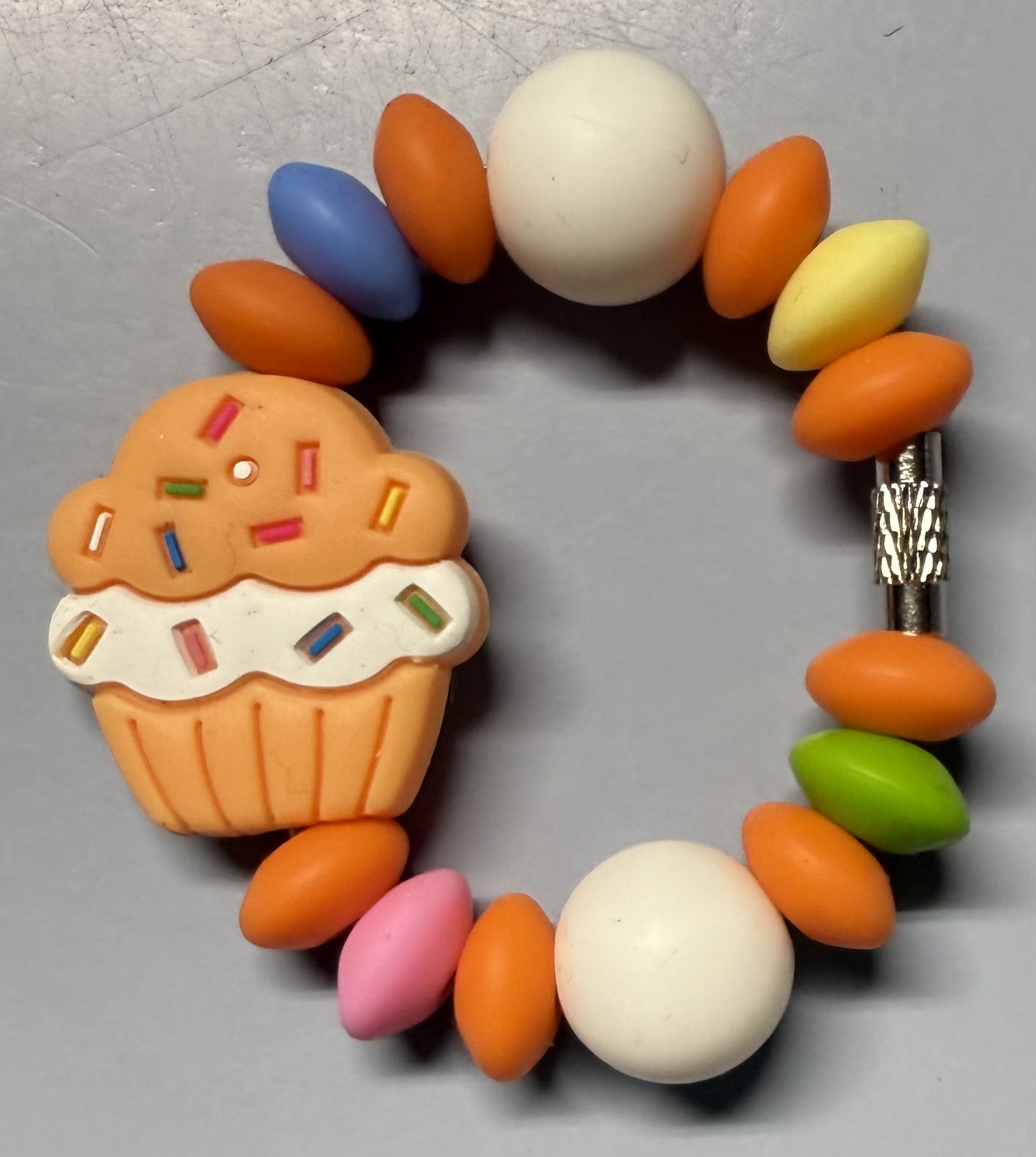 Cupcake Beaded Cup Charm