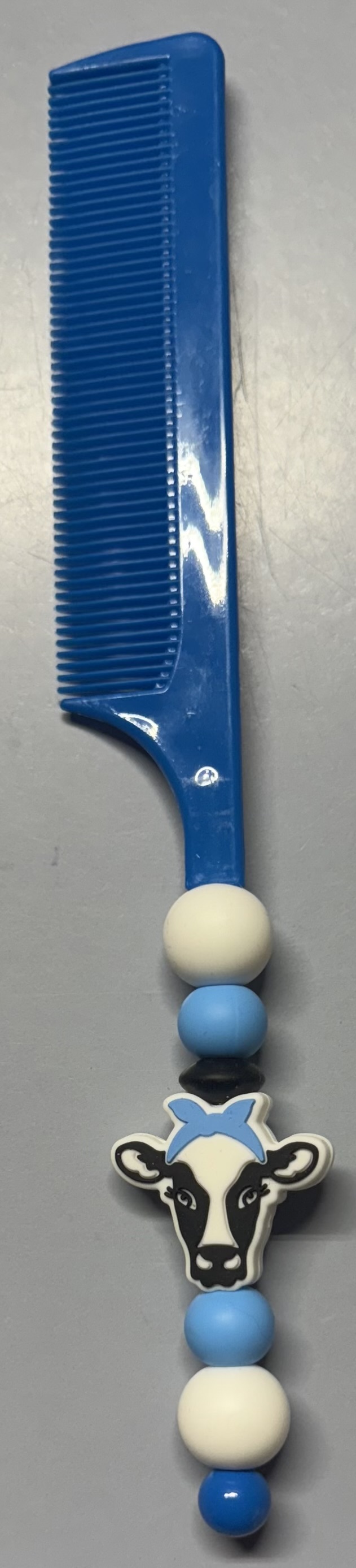 Blue Cow-Themed Comb