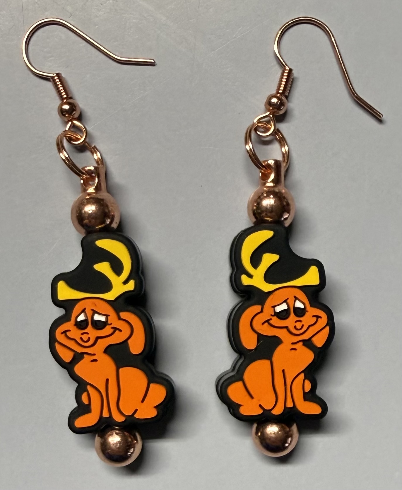 Cartoon Reindeer Dog Earrings