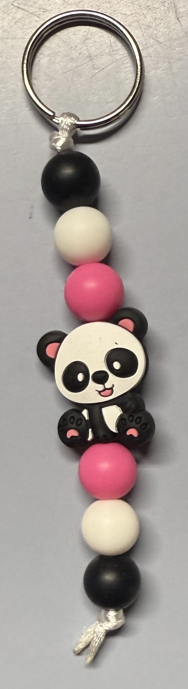 Panda Bead Keychain