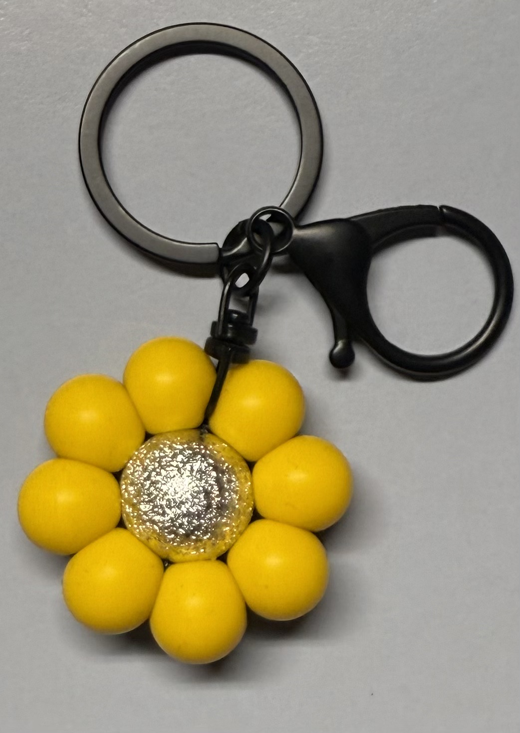 Yellow Flower Keychain