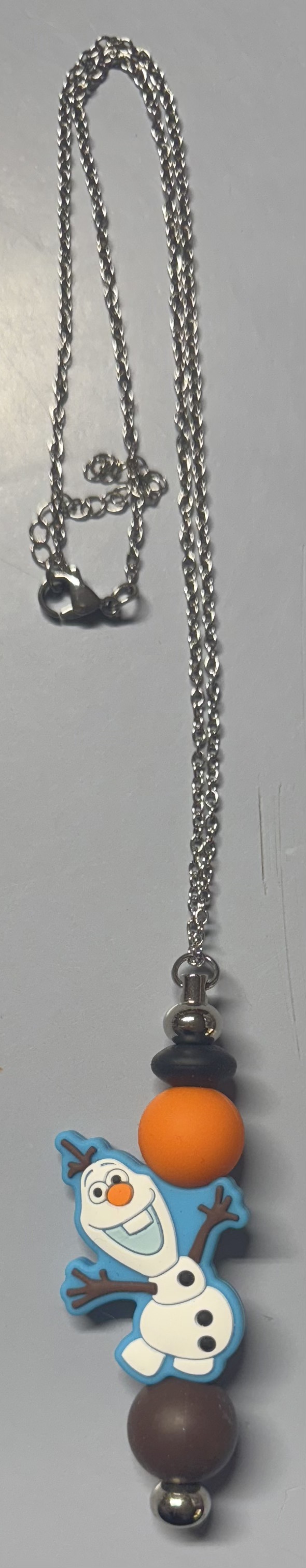 Snowman Beaded Necklace