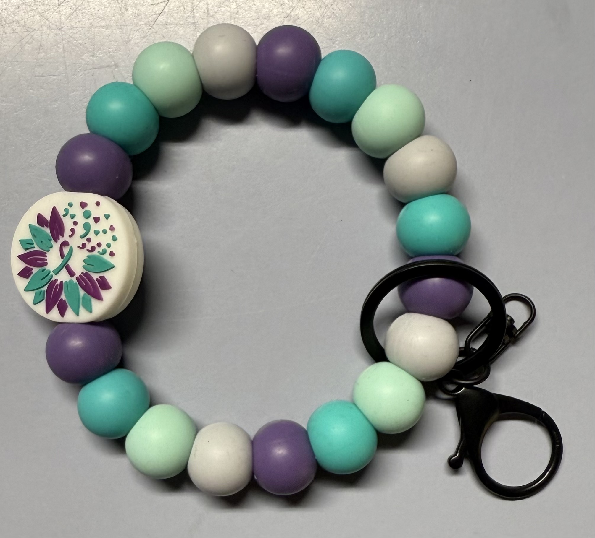 Beaded Keychain Wristlet