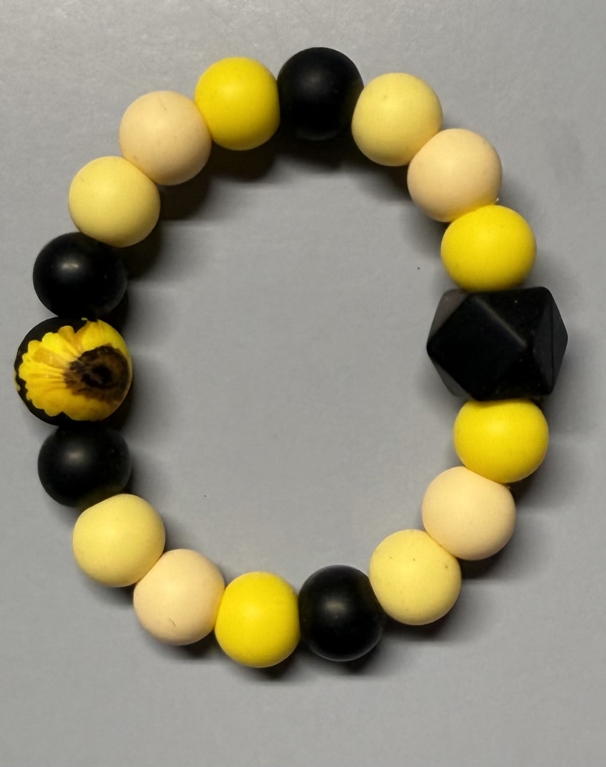 Sunflower Inspired Beaded Teether