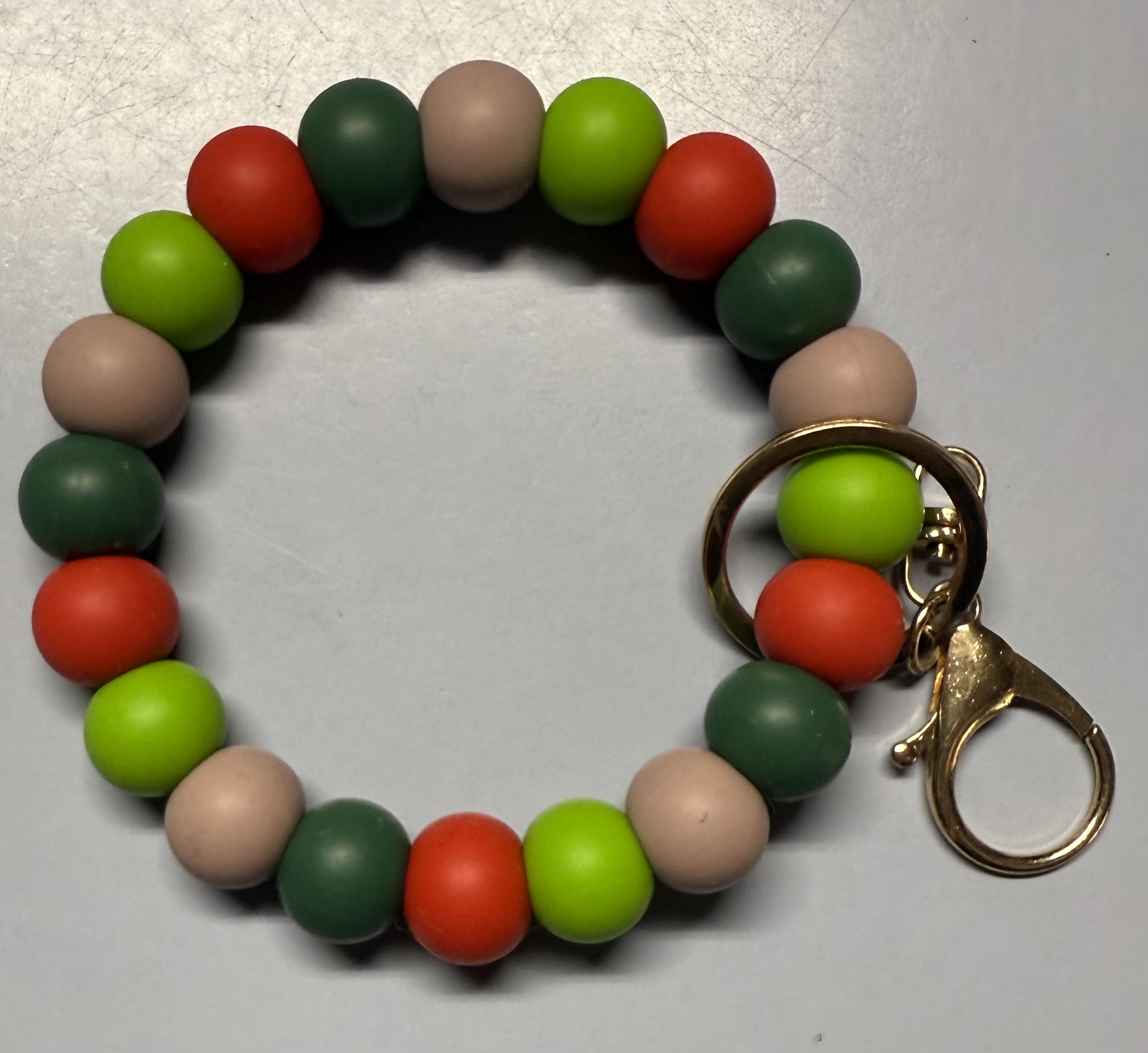 Red and Green Wristlet