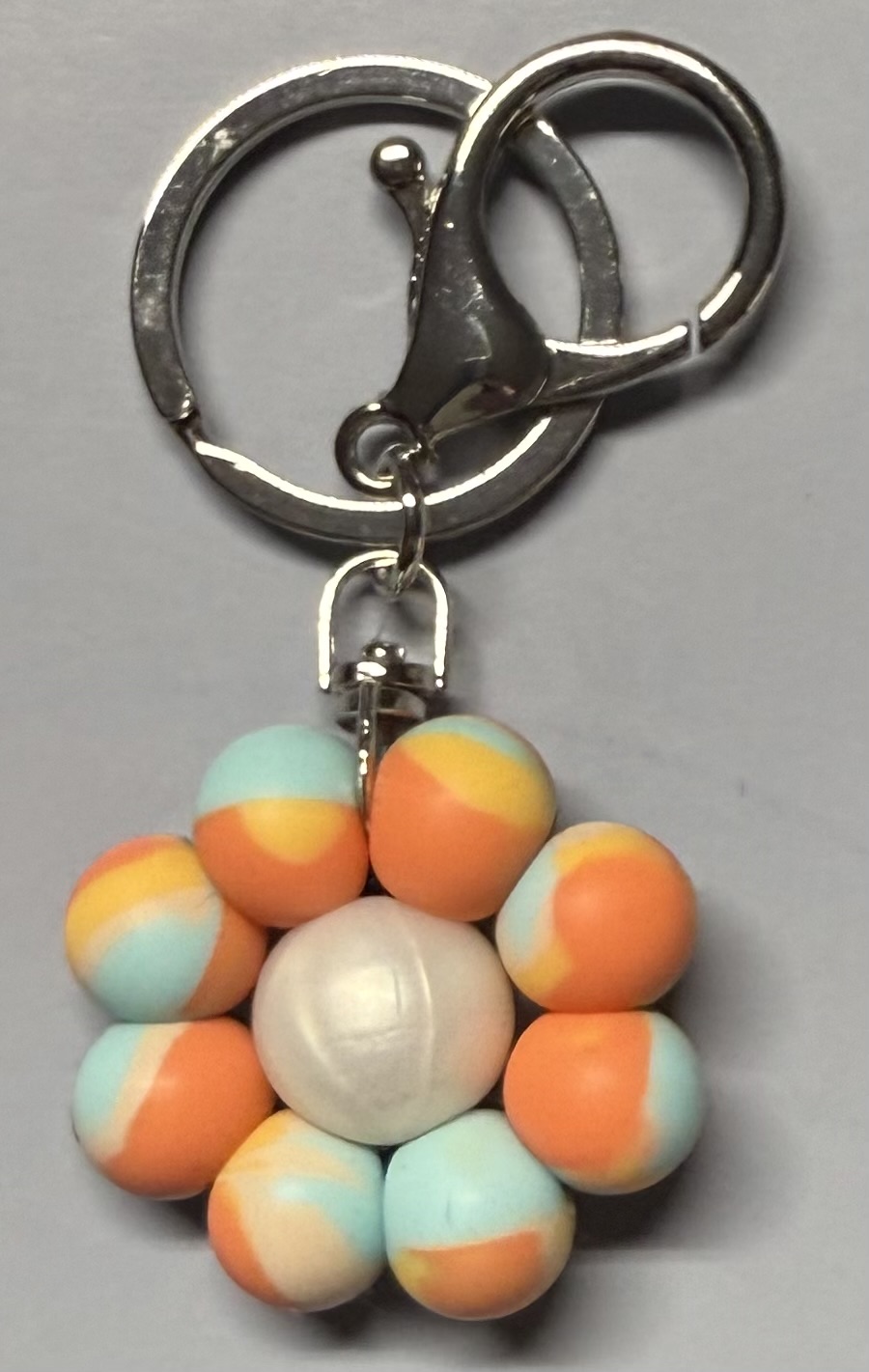 Colorful Flower Keychain