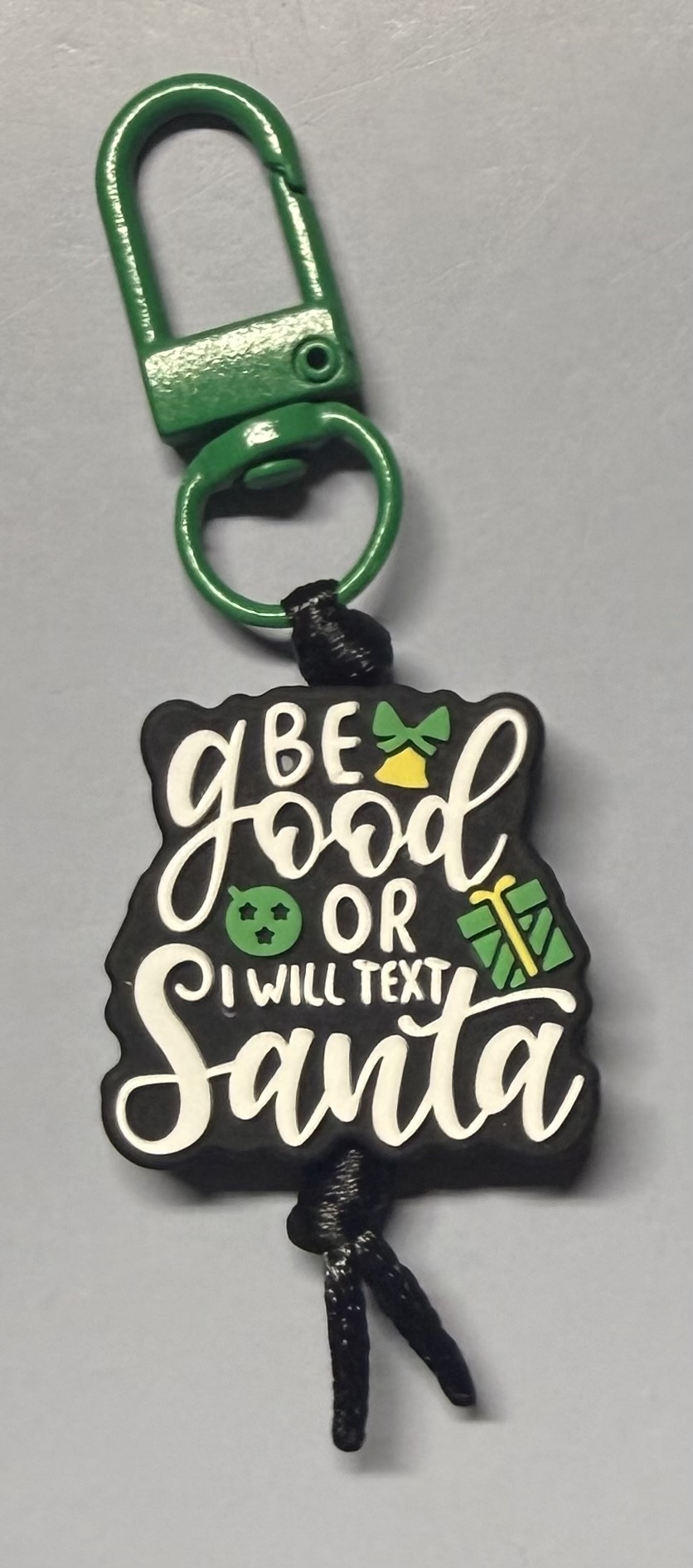 Be Good Or I Will Text Santa Zipper Pull
