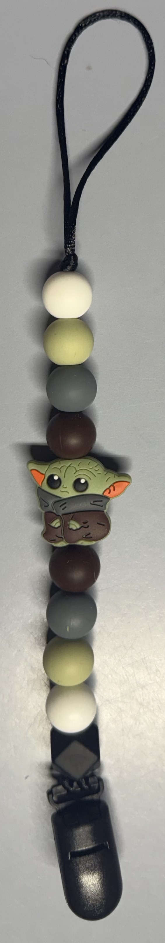 Baby Yo da pacifier clip