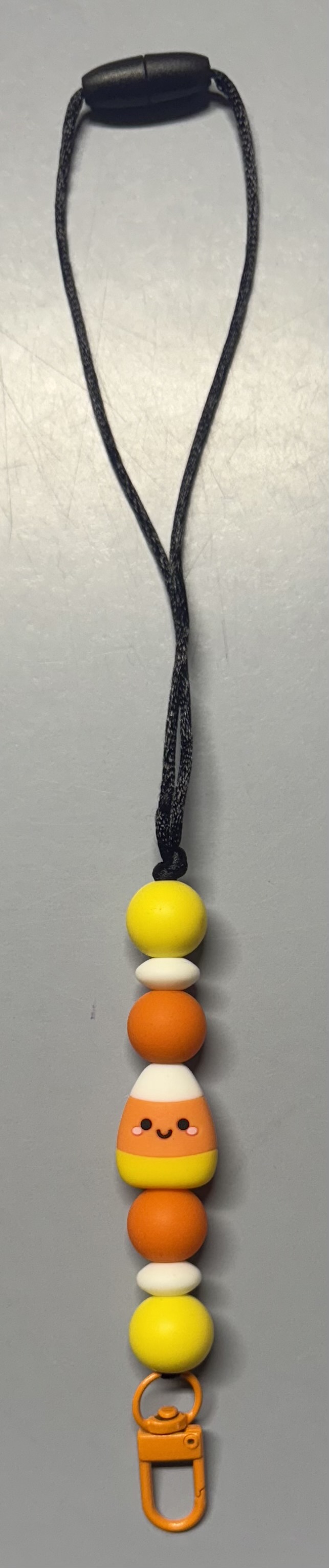 Candy Corn Beaded Car Charm