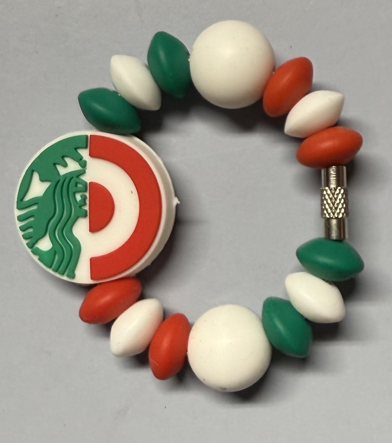 Coffee and Shopping Themed Beaded Cup Charm