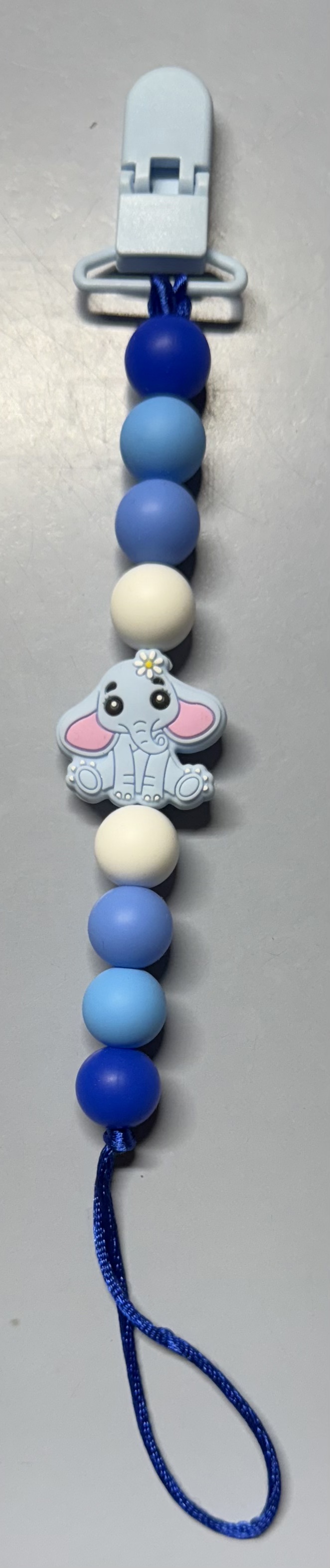Elephant Pacifier Paci Clip Holder