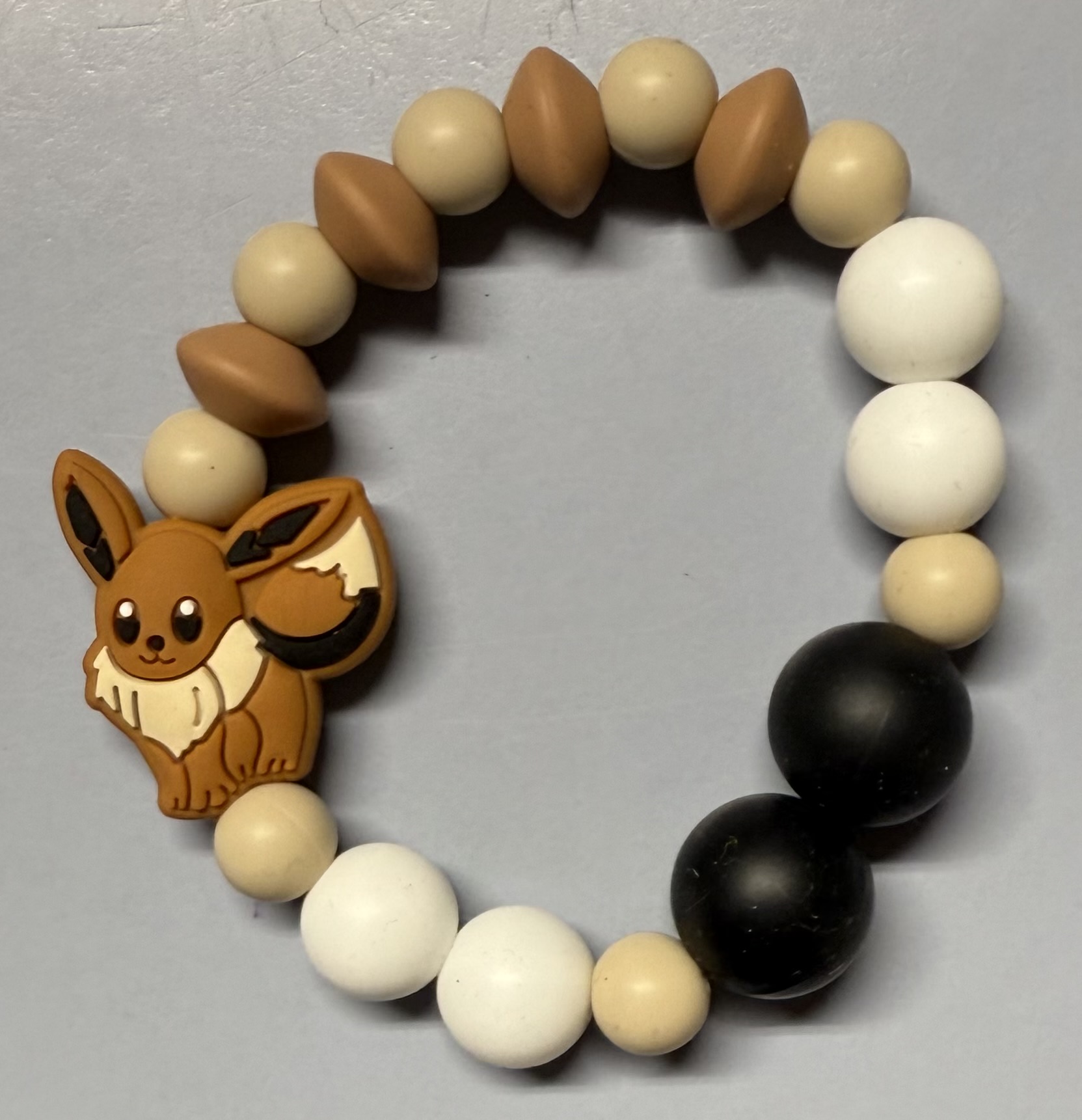 Ee from Poke Game Beaded Twist a Pet Bracelet