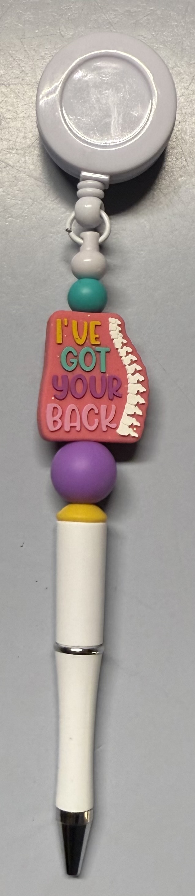 Retractable Spine-Themed Pen