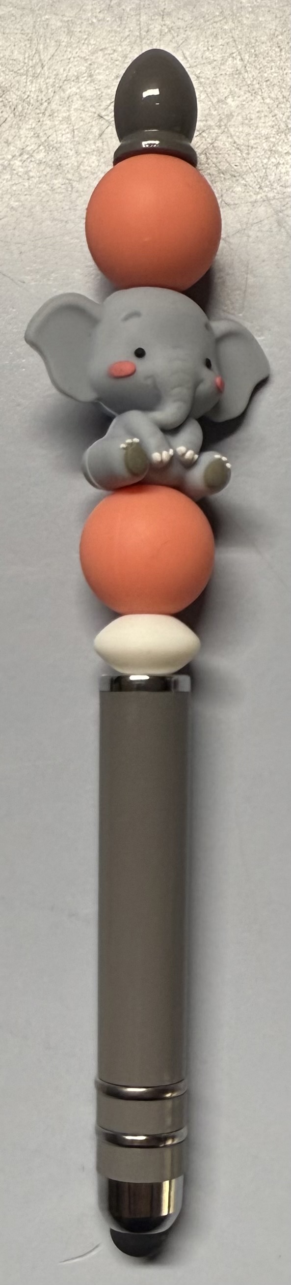 Cute Elephant Beaded Stylus Pen