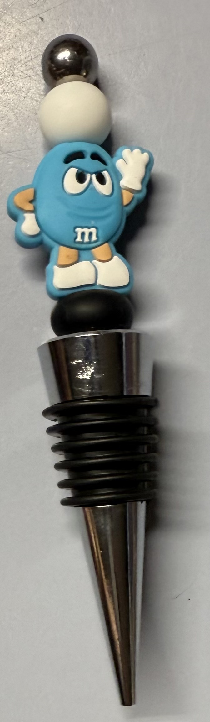 Blue Character Wine Bottle Stopper