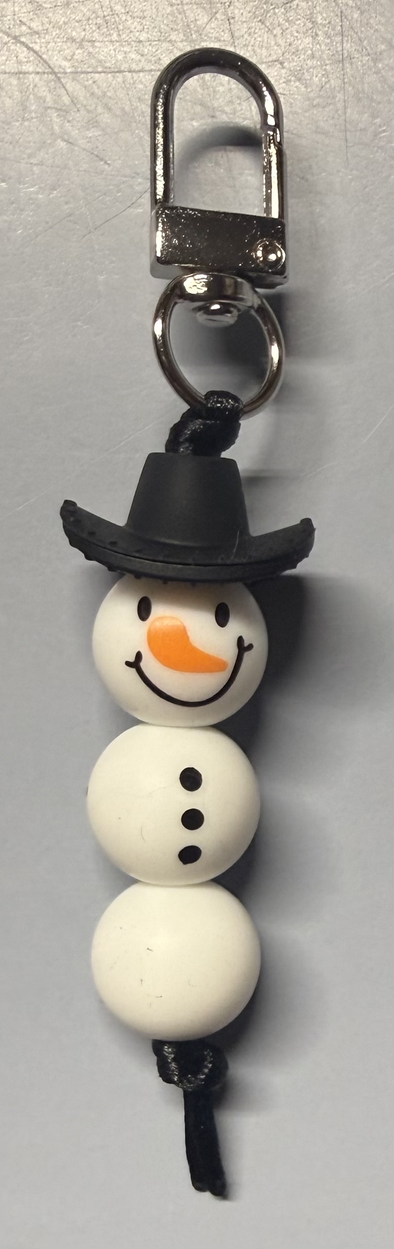 Snowman Zipper Pull