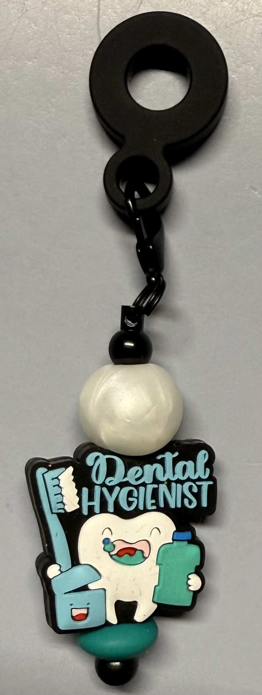 Dental Hygienist Straw Charm 
