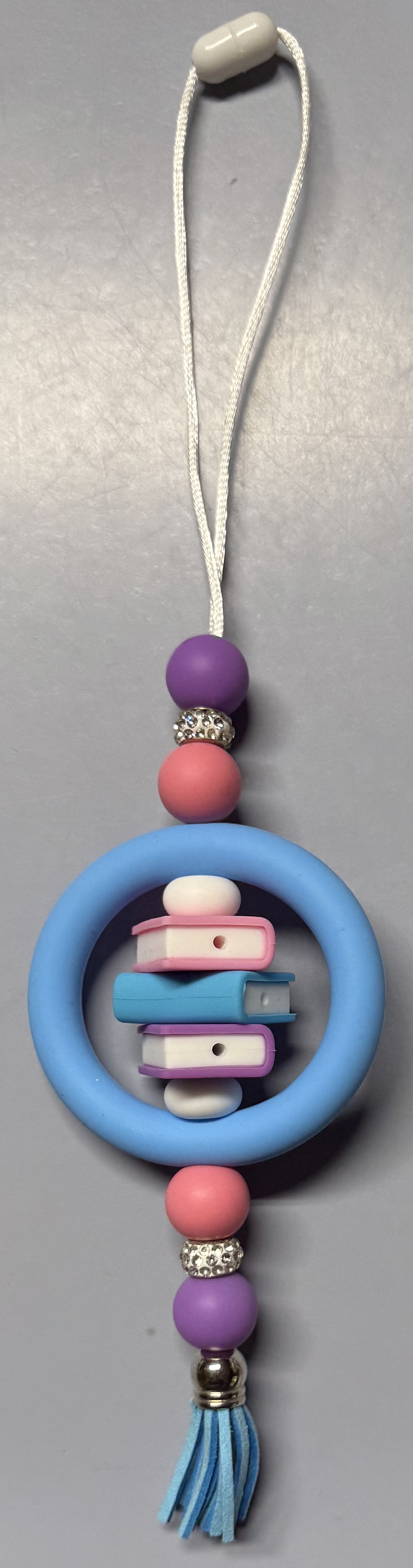 Books Rear View Mirror Charm