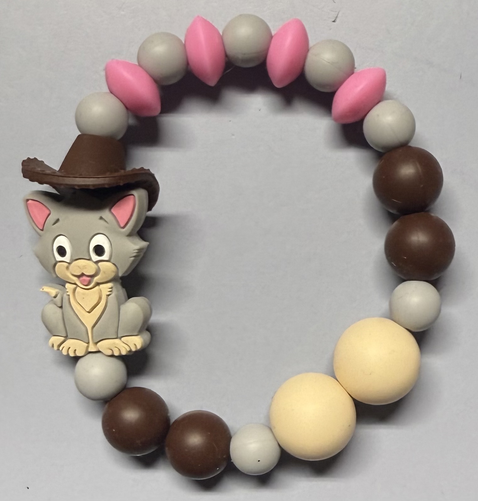 Cowboy Cat Silicone Twist a Pet Bracelet