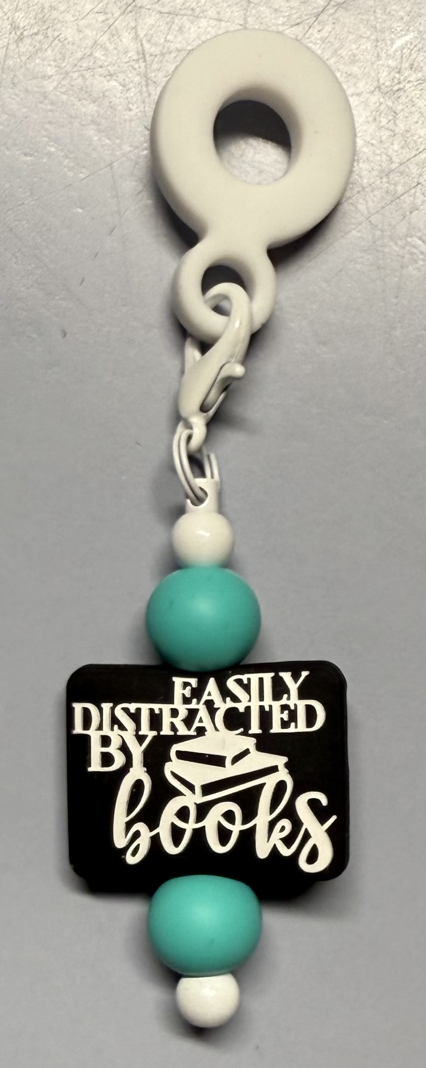 Book Lover Straw Charm