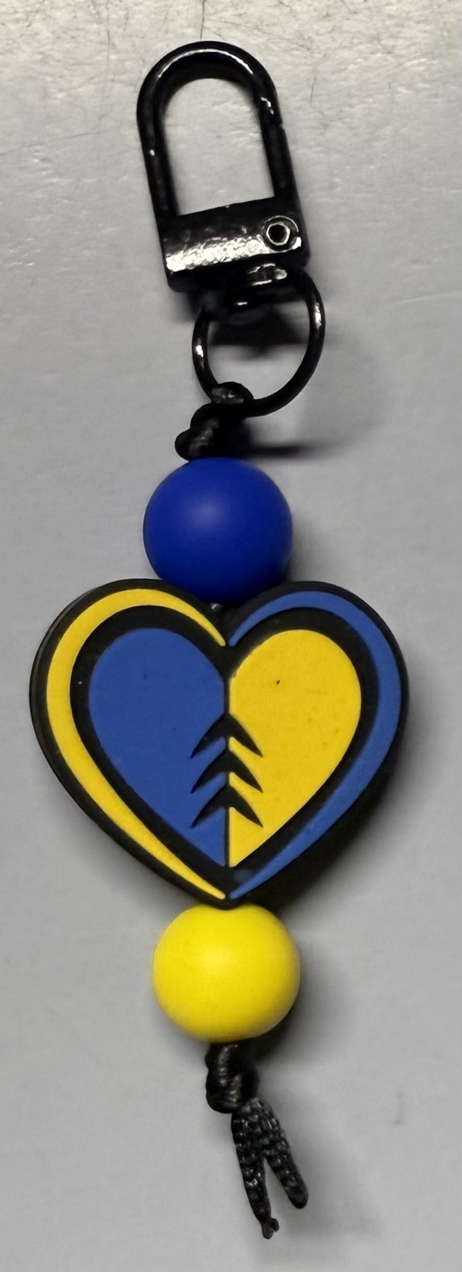 Down Syndrome Heart Zipper Pull