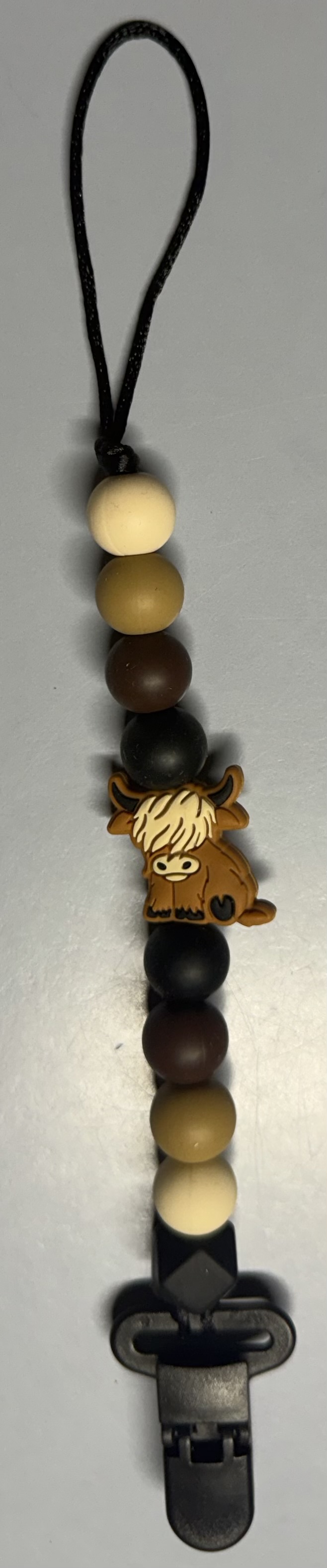 Cow Pacifier Paci Clip Holder