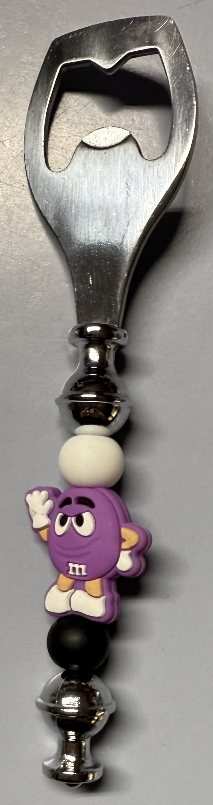 Purple M Character Decorative Bottle Opener