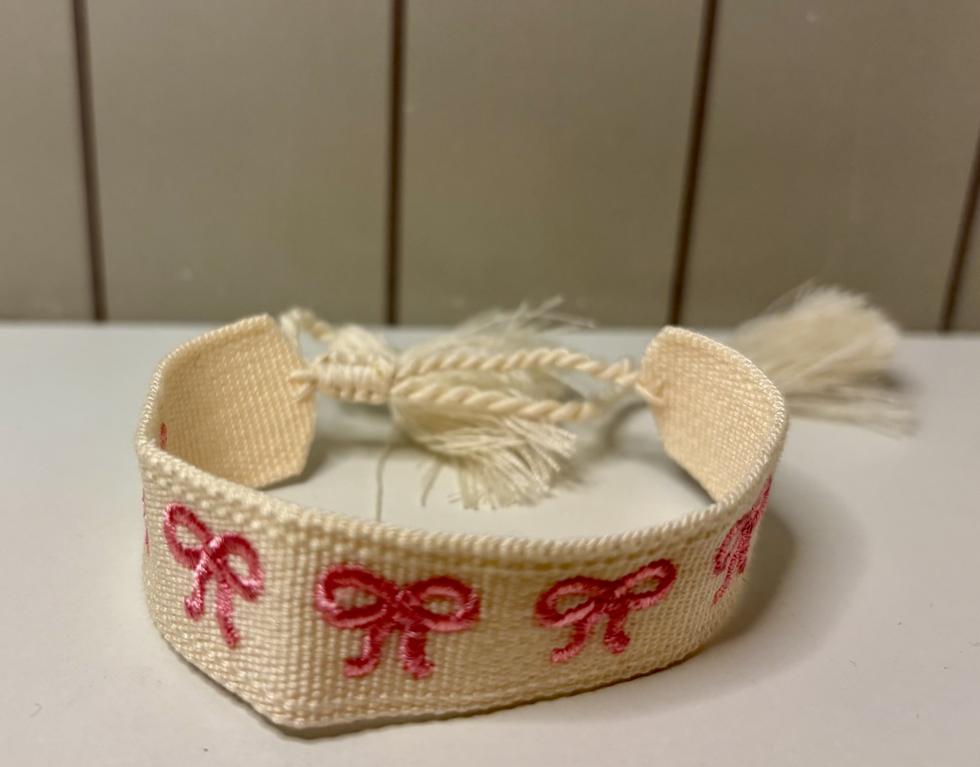 Bracelet brodé noeuds Jane