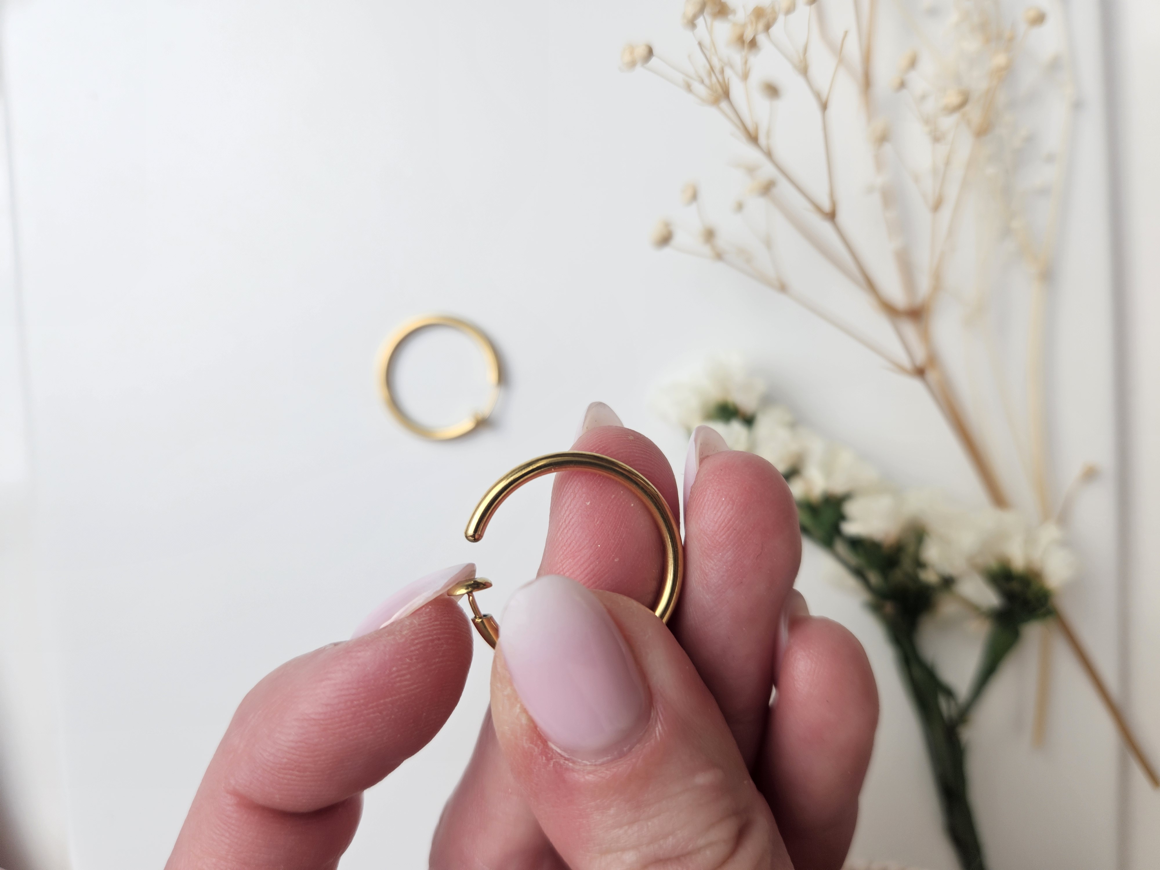 Creoles dorées a clips