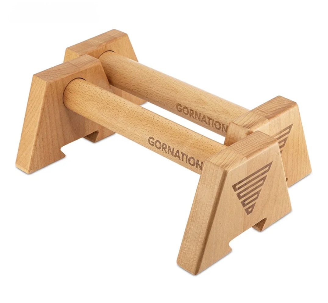 Barras paralelas de madera para calistenia