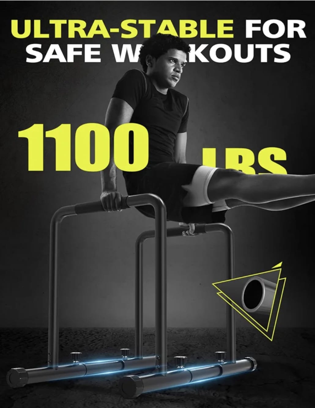 BARRAS PARALELAS ALTAS PARA CALISTENIA