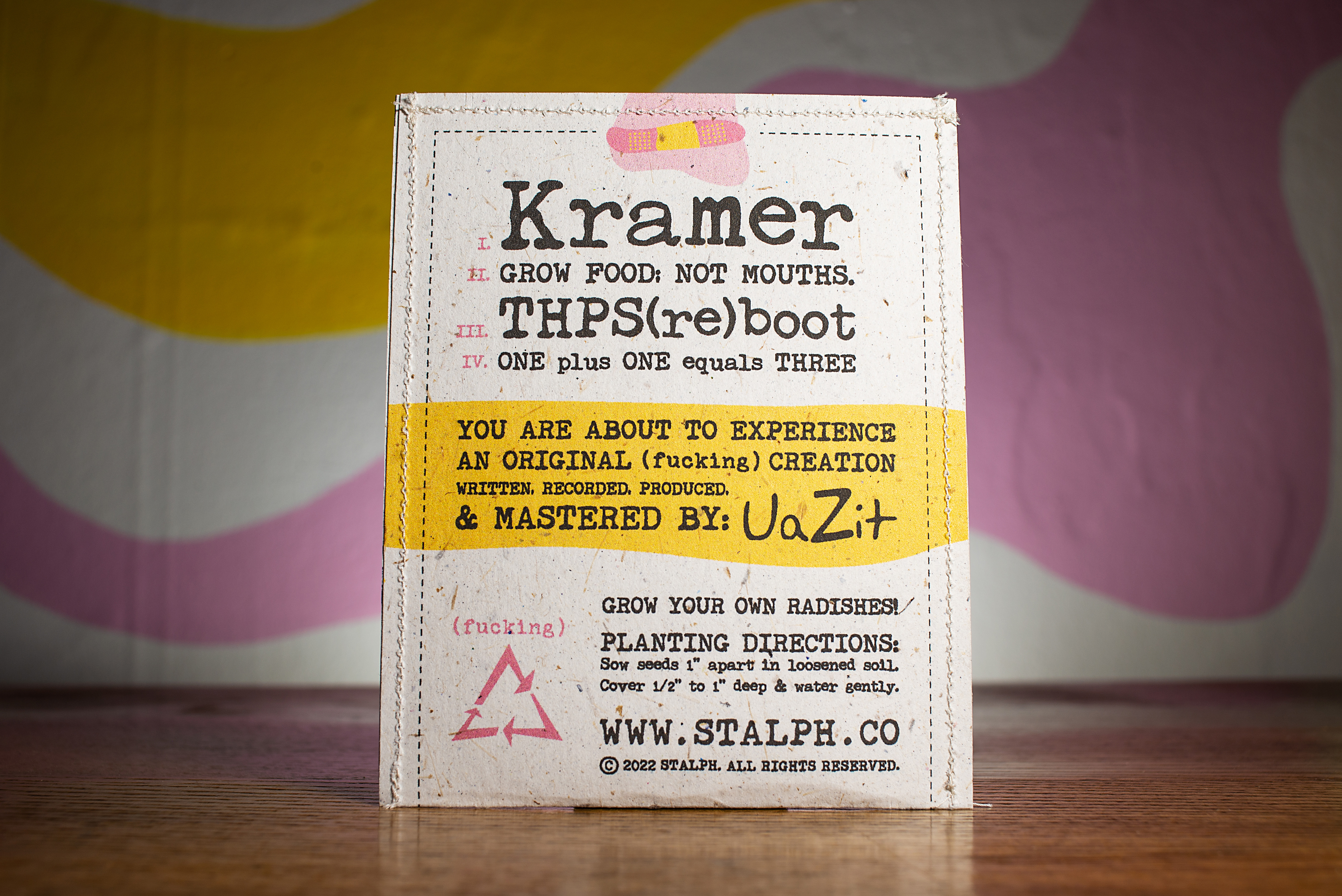 GROW FOOD; NOT MOUTHS seed pack