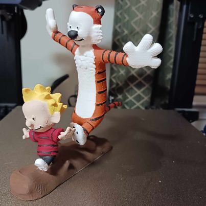 Calvin and Hobbes Statue