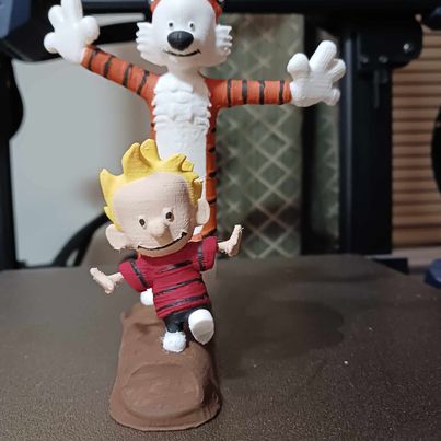 Calvin and Hobbes Statue