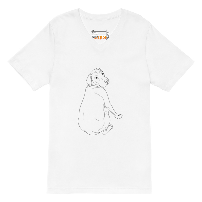 Unisex Short Sleeve V-Neck T-Shirt